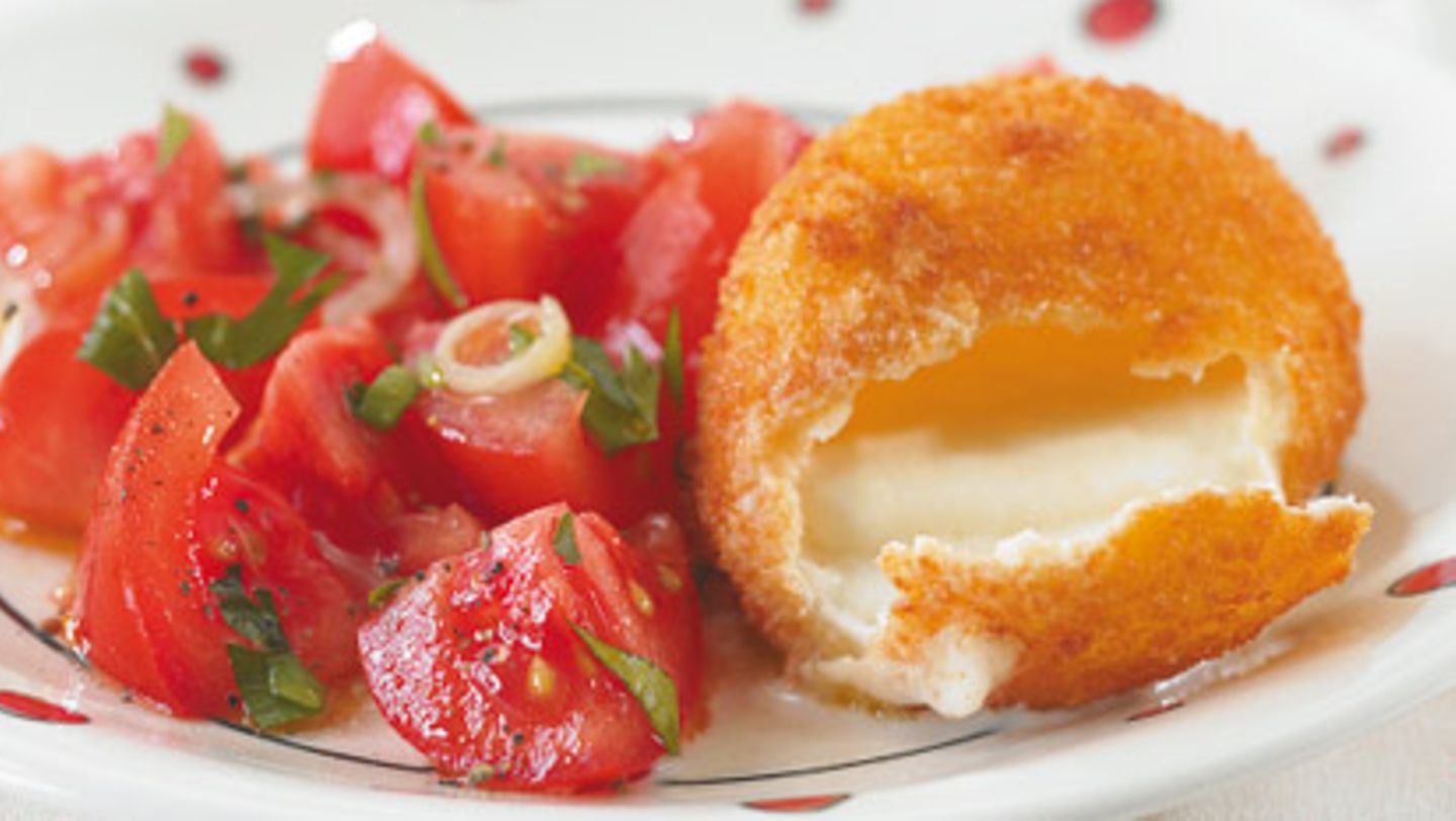 Gebackener Mozzarella: einfach & knusprig