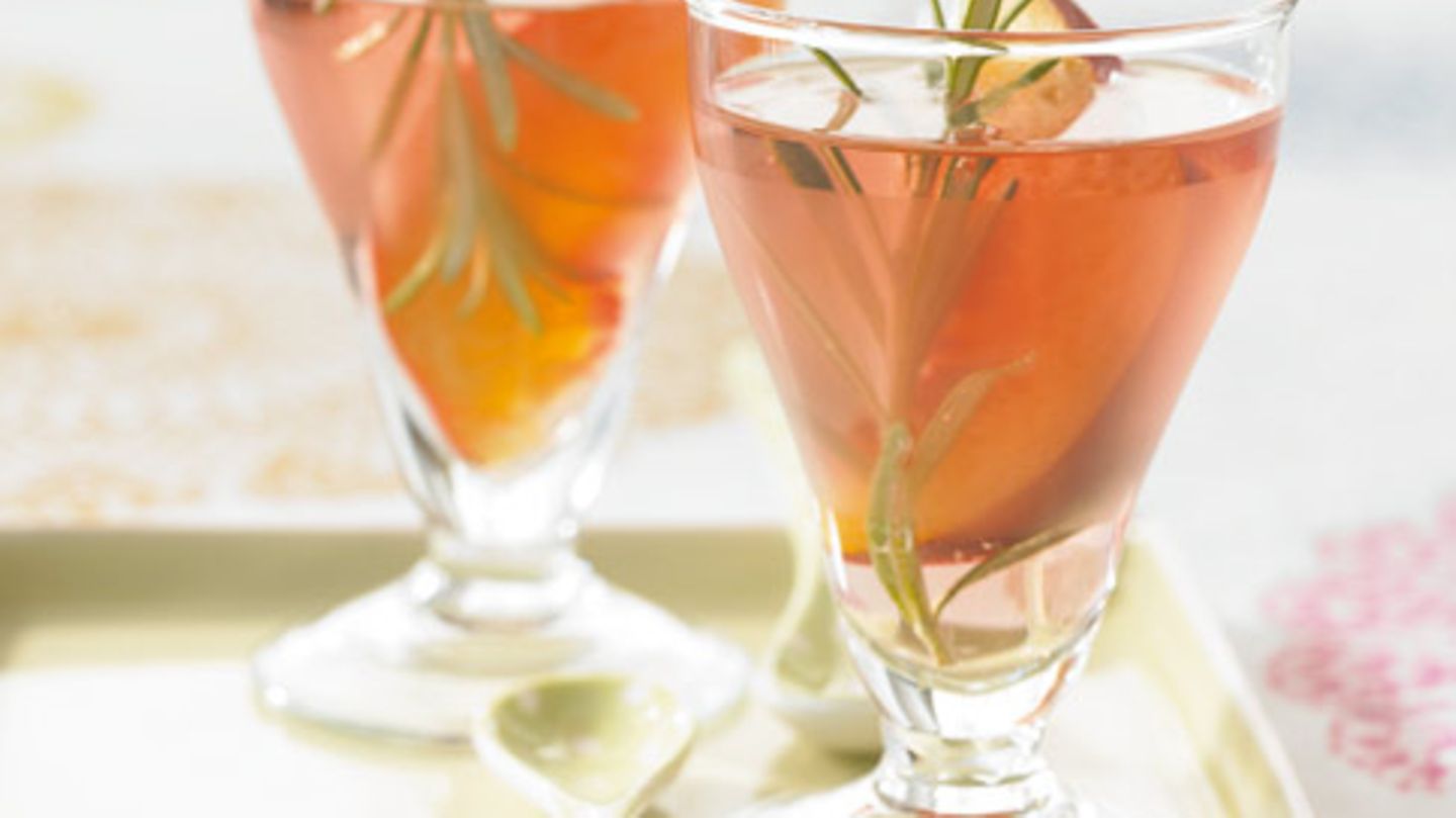 Rosé mit Pfirsich Rezept