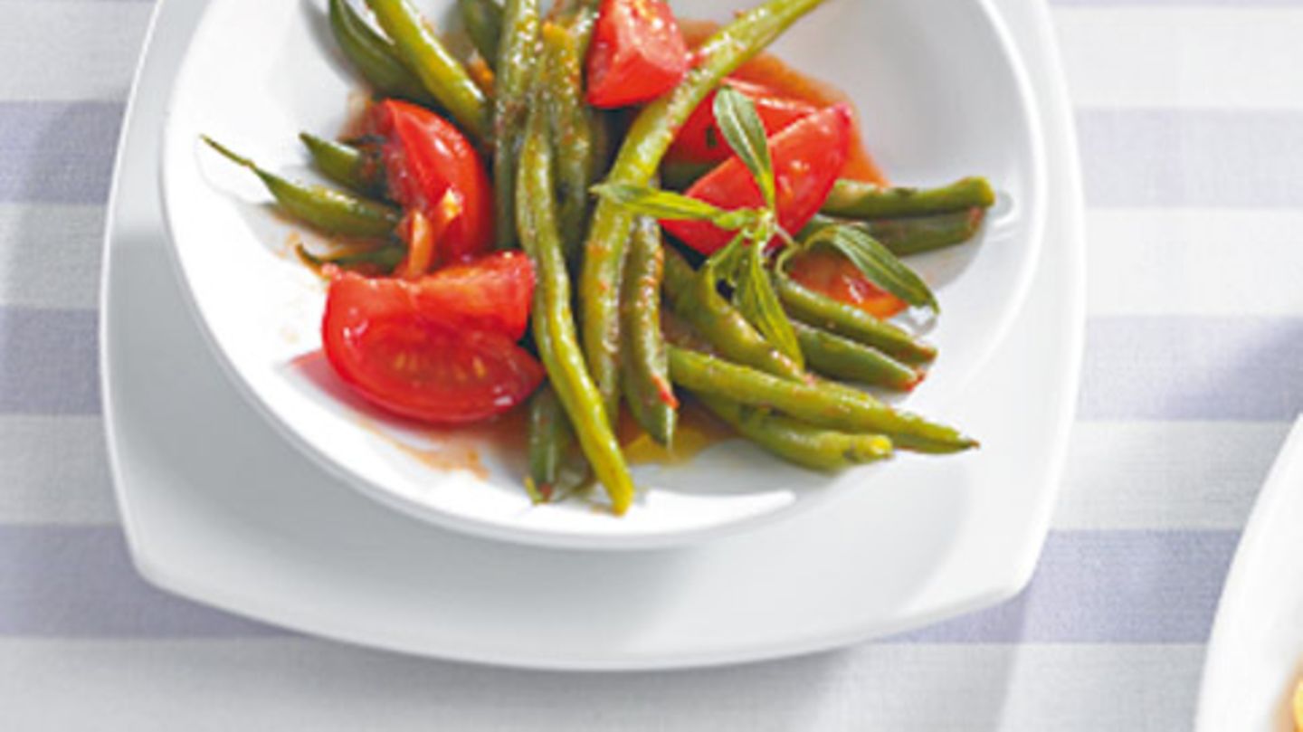 Bohnen-Tomaten-Gemüse Rezept