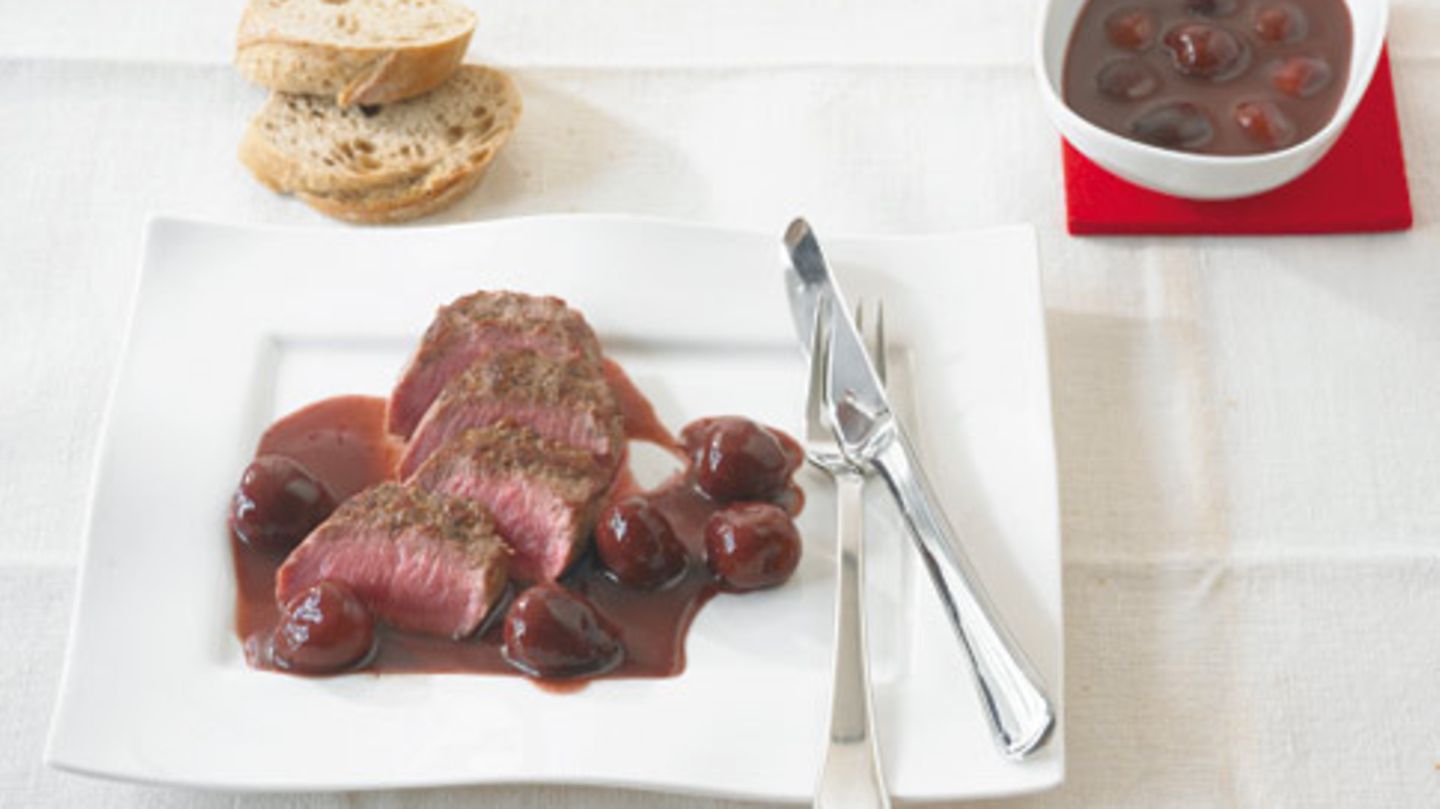 Lamm mit Kirschsauce Rezept