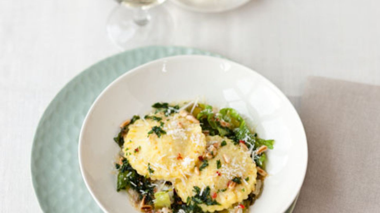 Kartoffel-Ravioli mit Endivien-Füllung Rezept