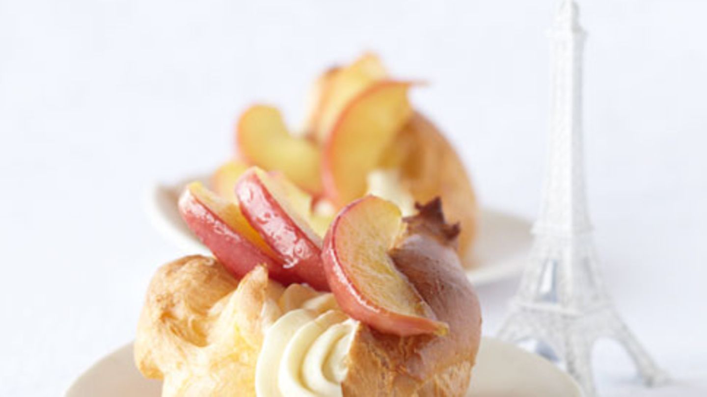 Profiteroles mit Calvados-Creme Rezept
