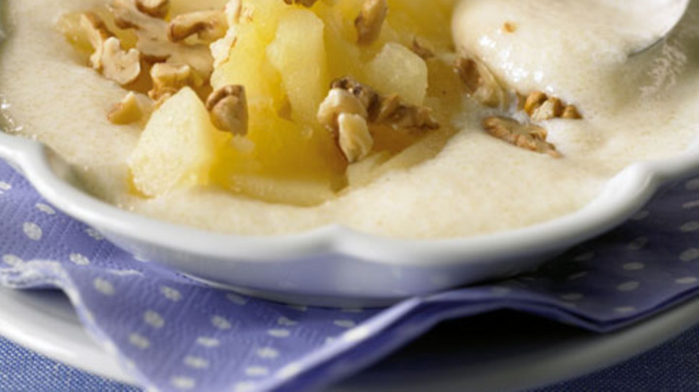 Warmer Grießbrei mit Birnen Rezept