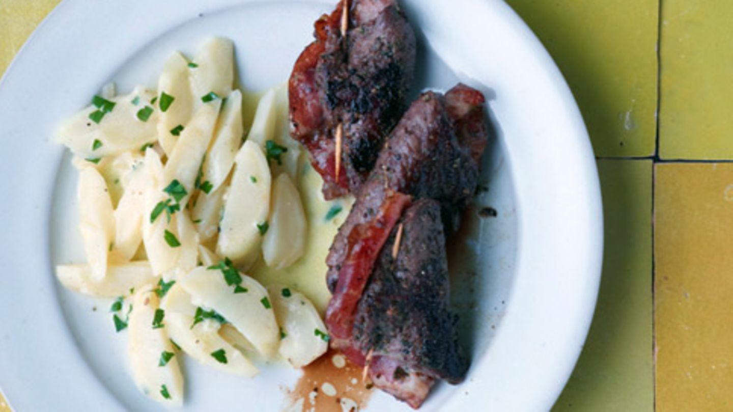 Saltimbocca vom Hirsch mit Petersilienwurzel-Gemüse Rezept
