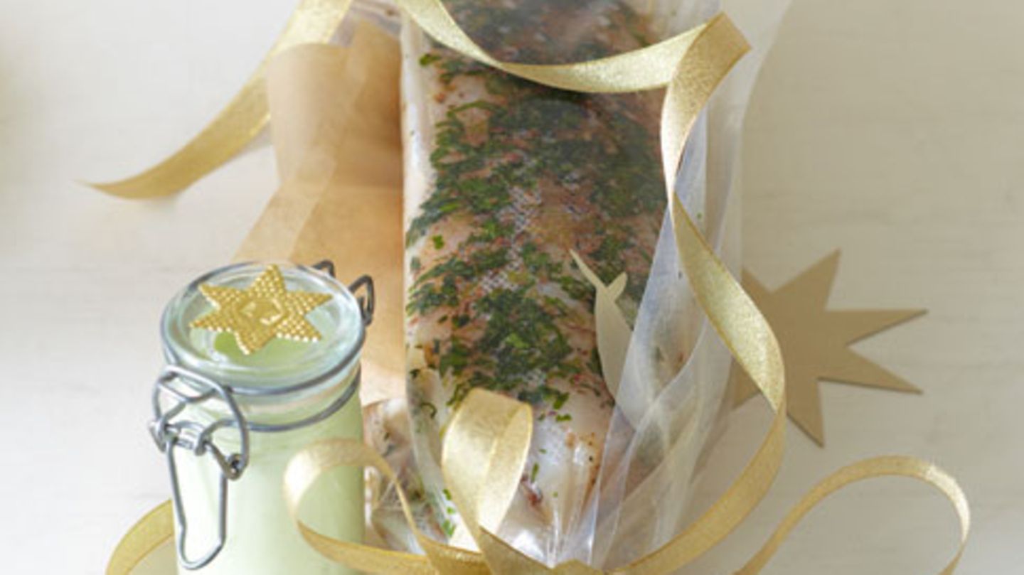 Asia-Graved-Zander mit Wasabi-Honig-Creme Rezept