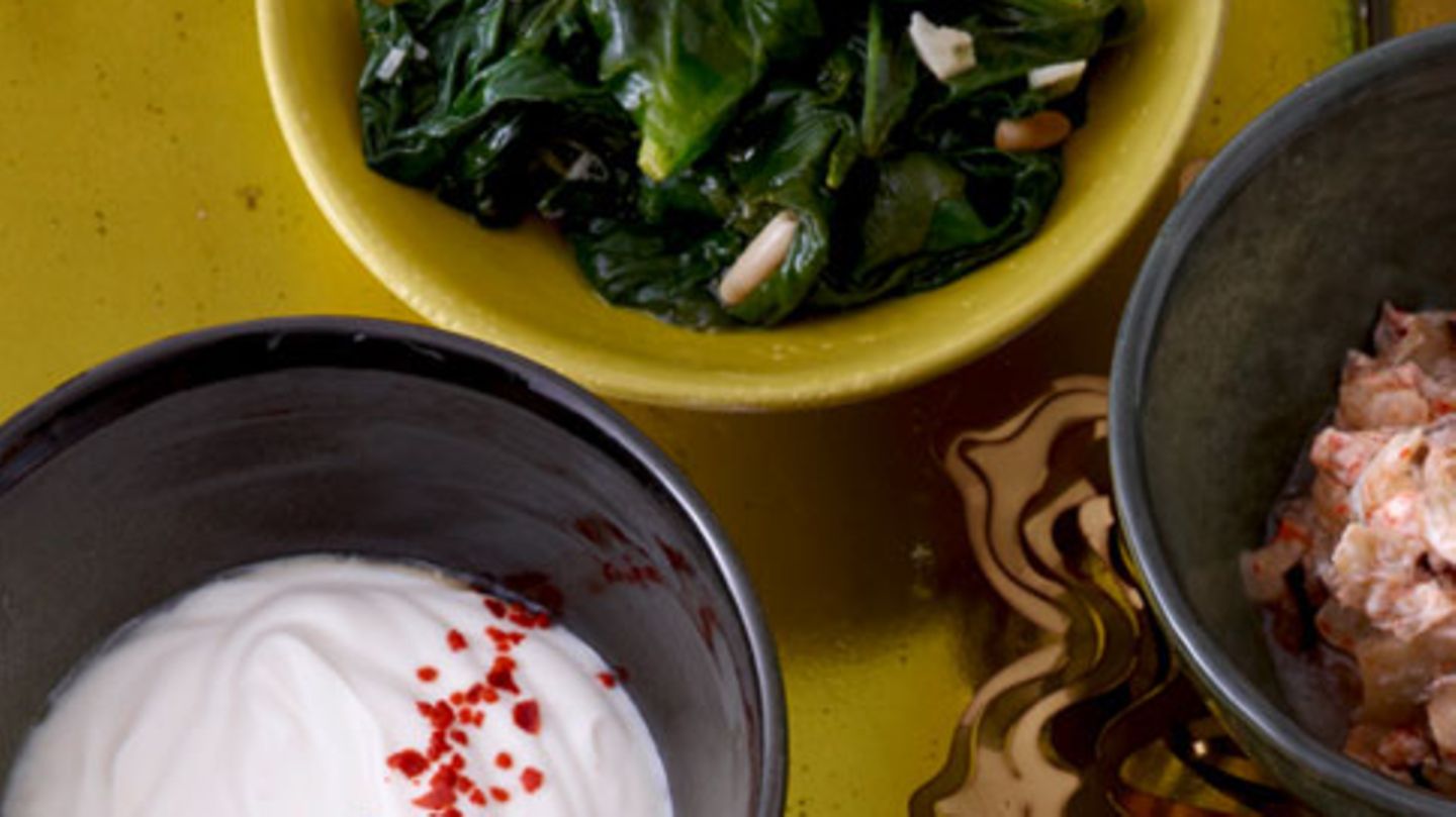Spinat mit Rosinen Rezept