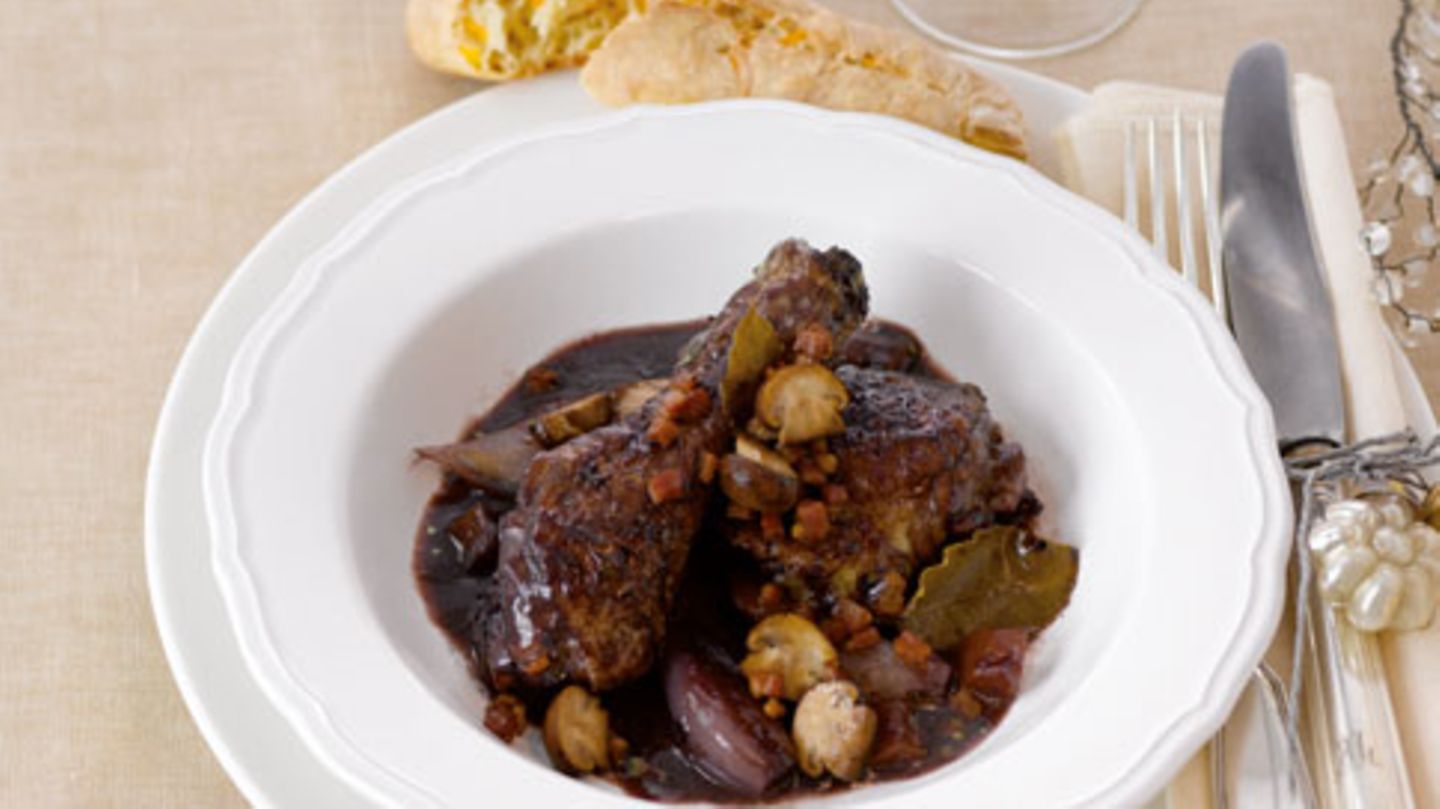 Coq au vin Rezept