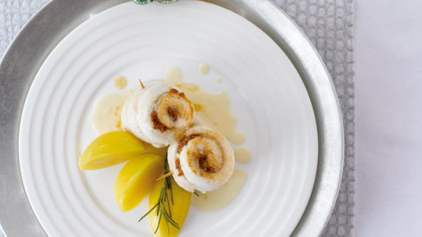 Gefüllte Schollenröllchen Rezept