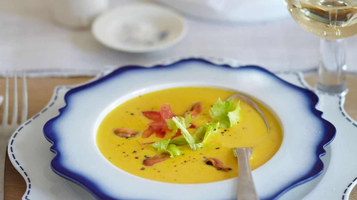 Safran-Muschelsuppe Rezept