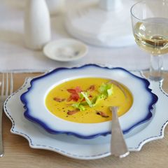 Safran-Muschelsuppe