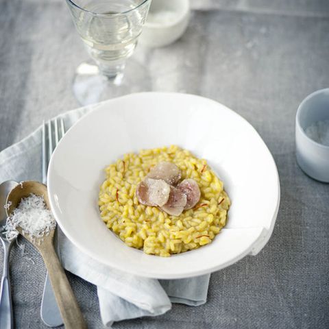 Safran-Risotto mit Rindermark