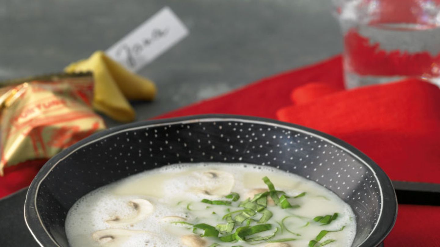 Kokossuppe mit Champignons Rezept
