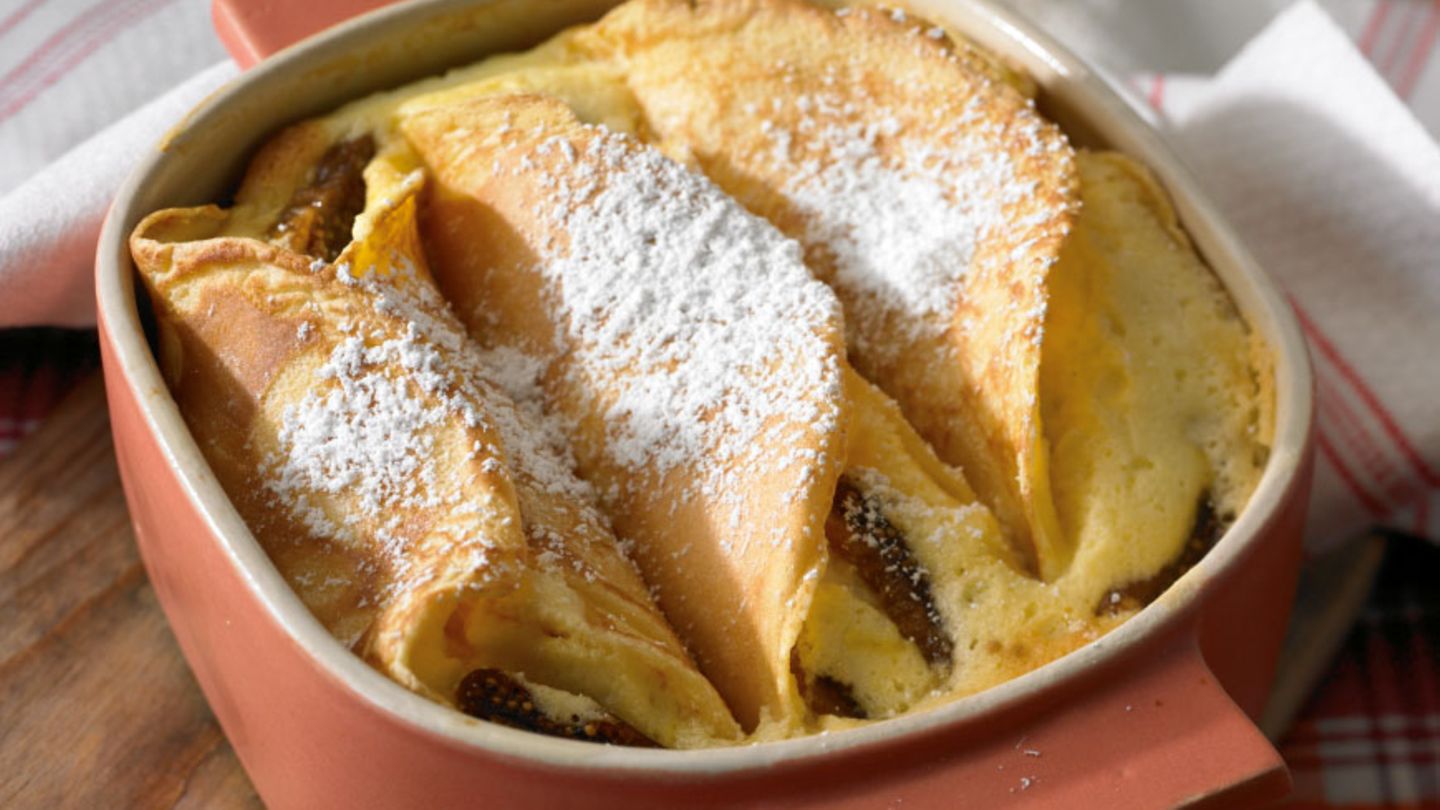 Topfenpalatschinken mit Feigen Rezept
