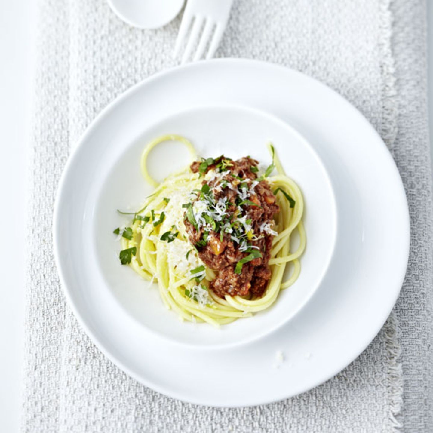 Spaghetti Bolognese mit Gremolata