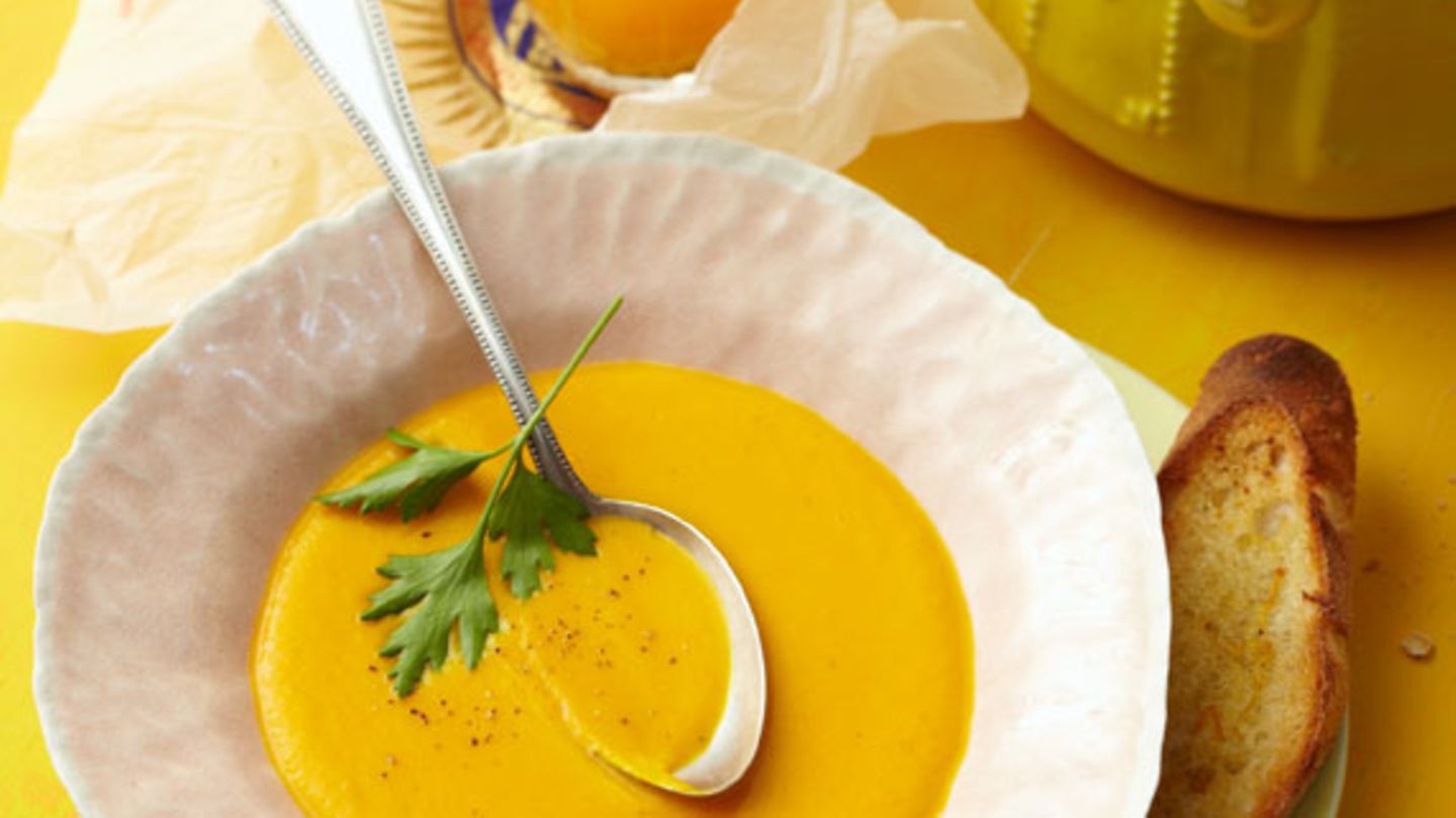Apfelsinen-Kürbis-Suppe Rezept