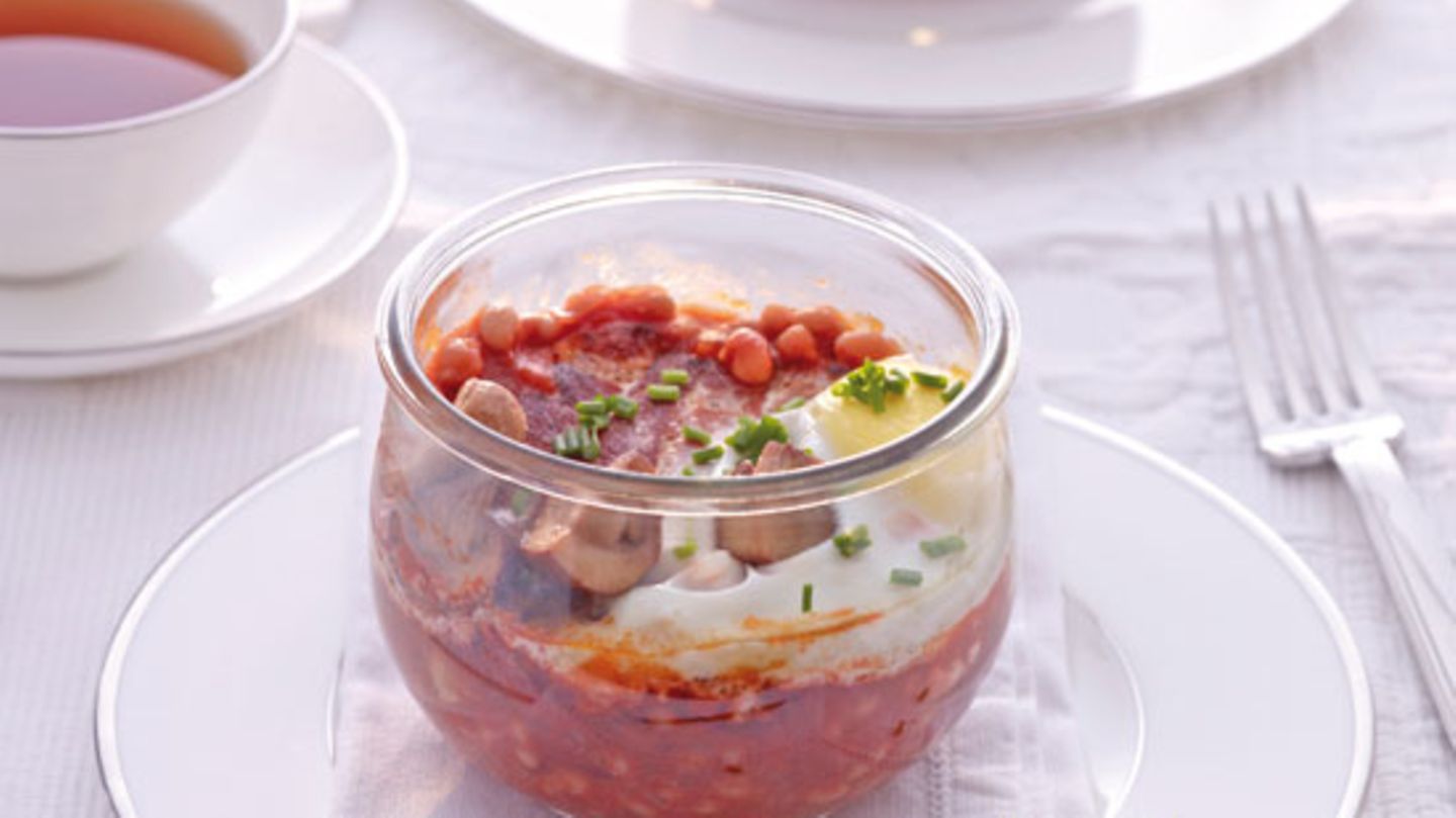 Englisches Frühstück im Glas Rezept