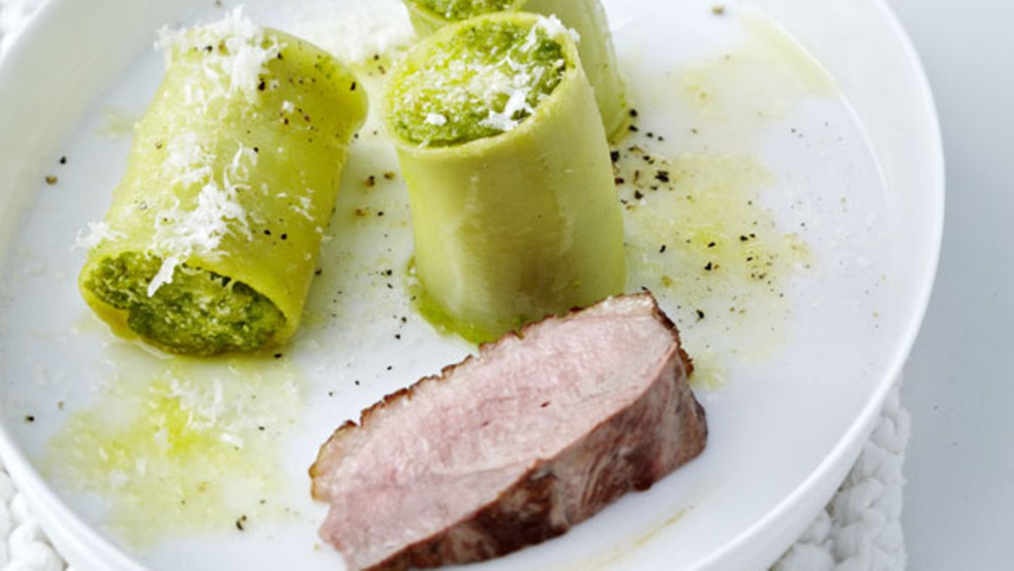 Paccheri mit Erbsen-Mousse Rezept