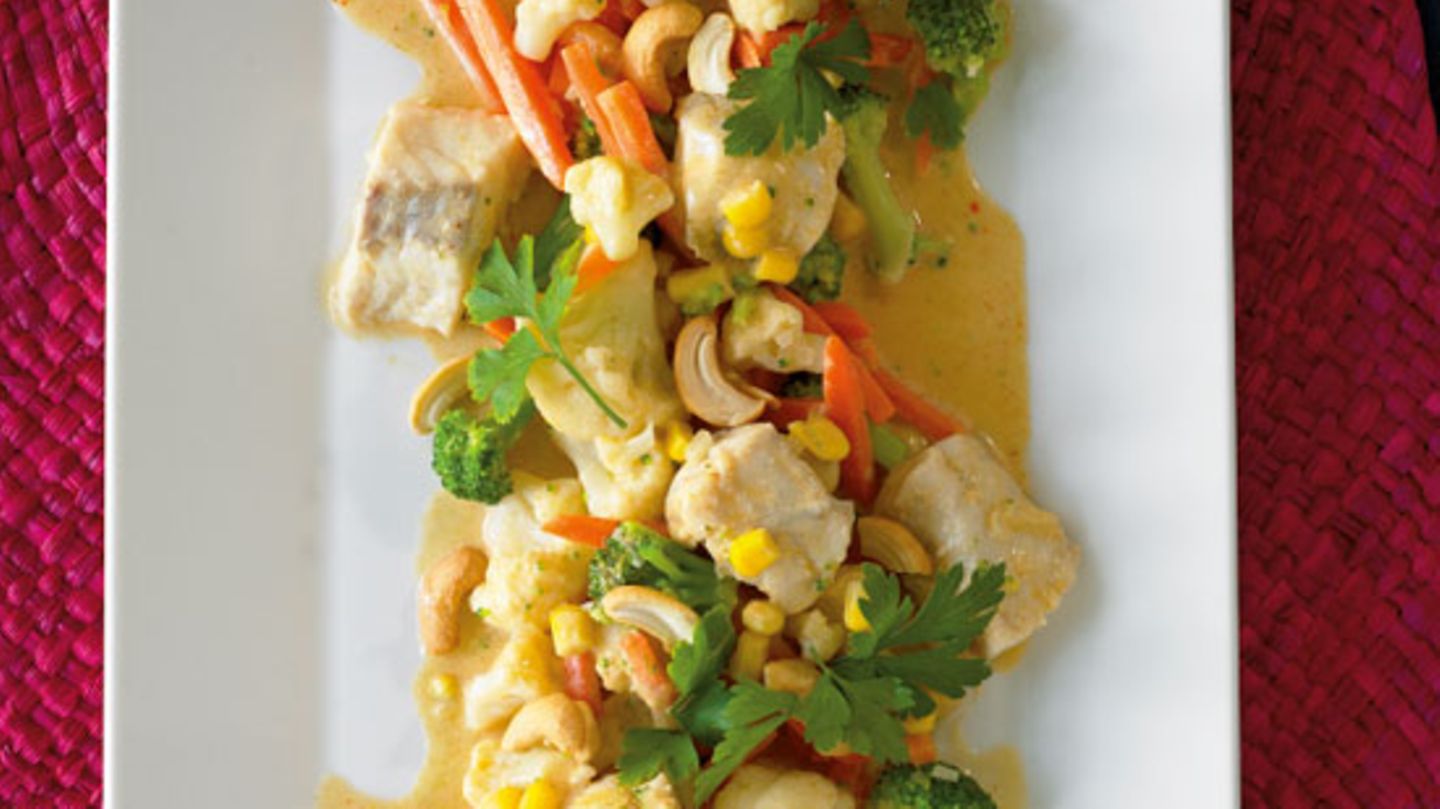 Fischcurry mit Gemüse Rezept