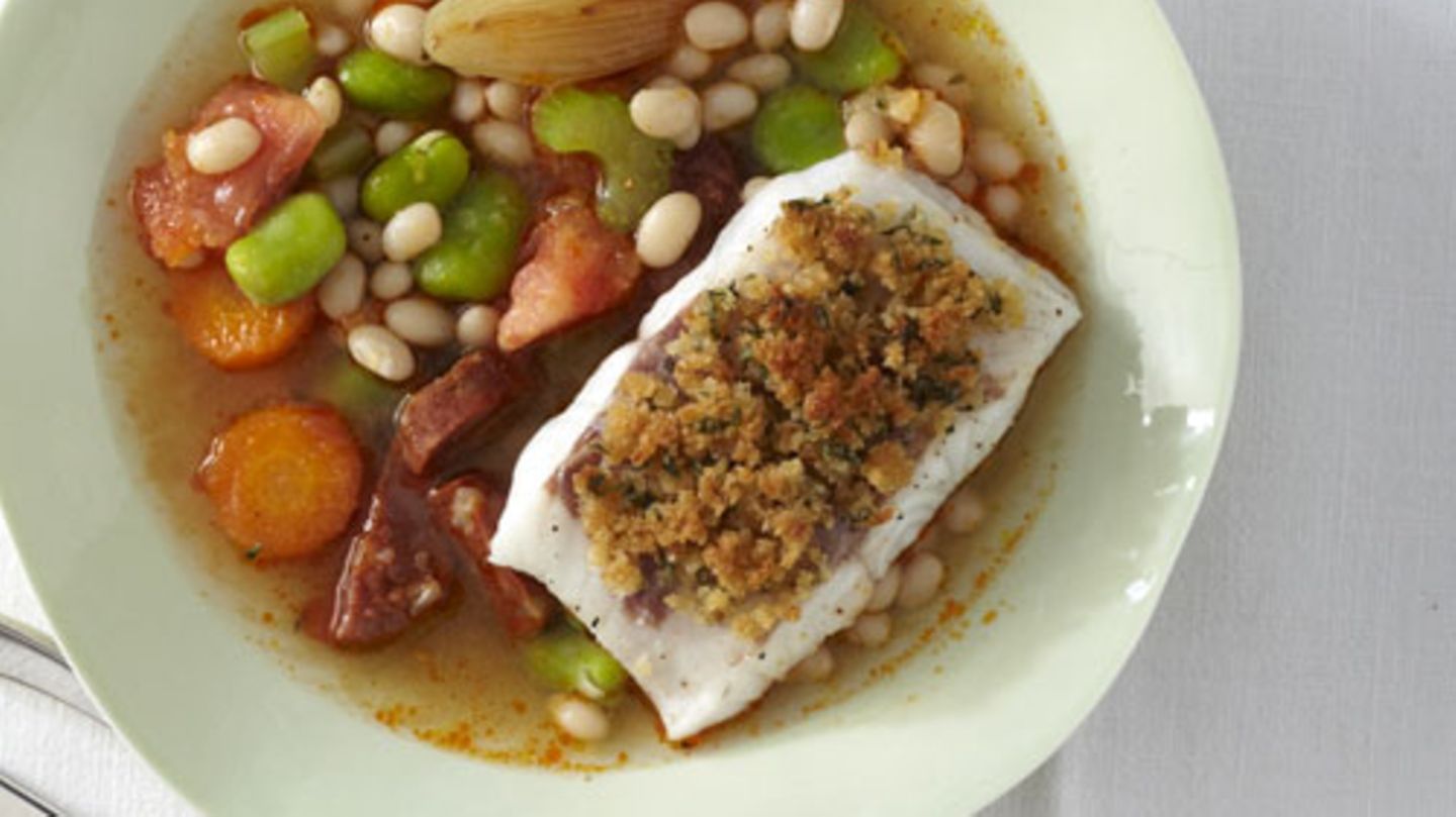 Bohnenragout mit Zander Rezept