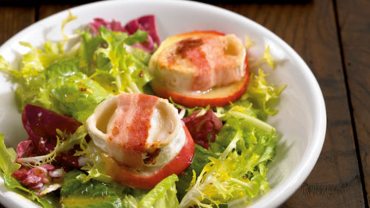 Salat mit Ziegenkäse Rezept