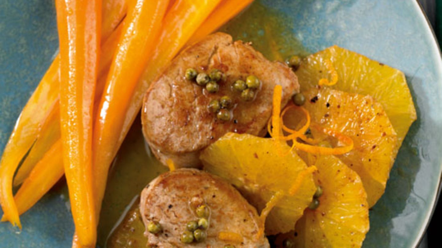 Schweinemedaillons à l`orange Rezept