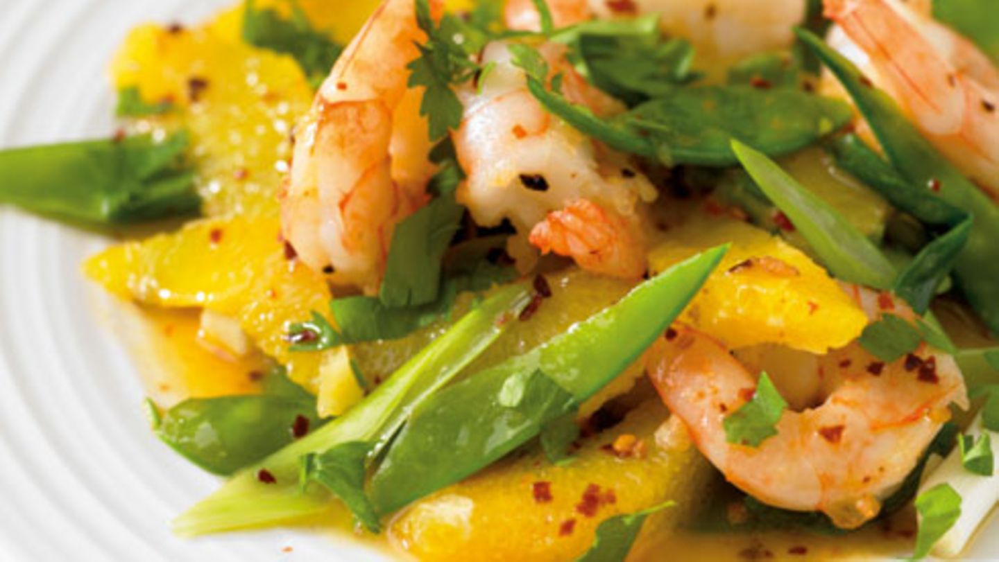 Orangen-Garnelen Rezept