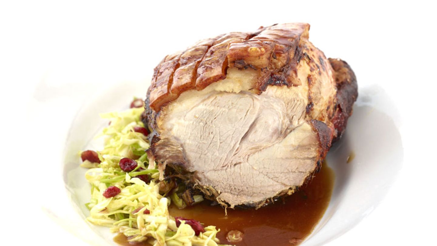 Schweinekrustenbraten mit Lakritzsauce Rezept