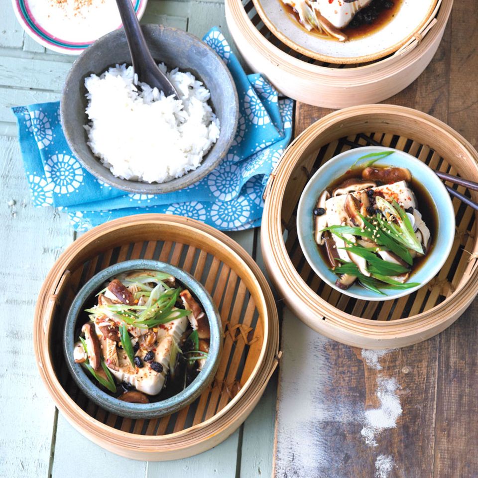 Seidentofu Mit Shiitakepilzen Rezept Essen Und Trinken