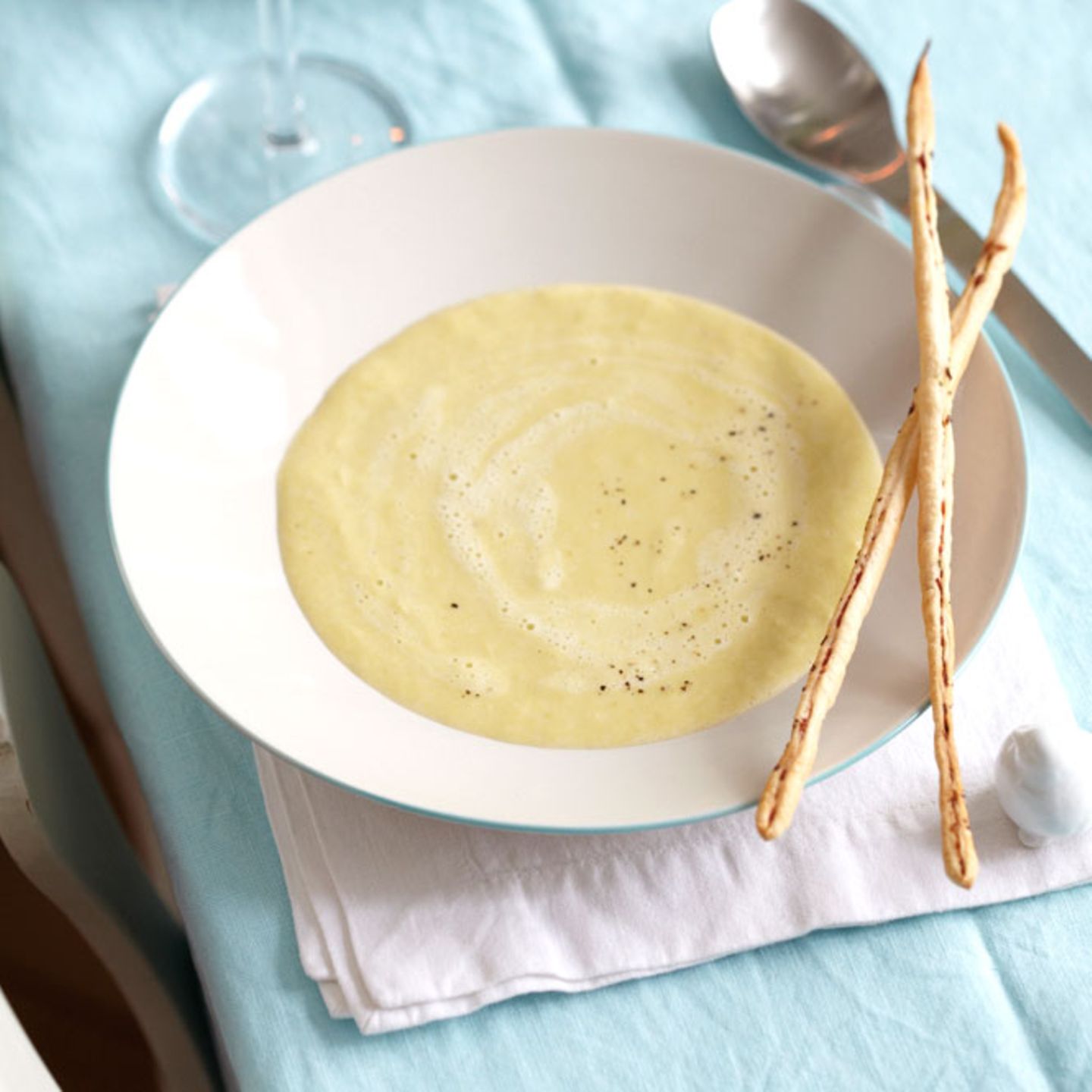 Lauchschaumsuppe