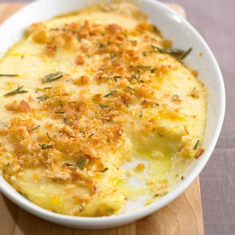 Überbackene Polenta