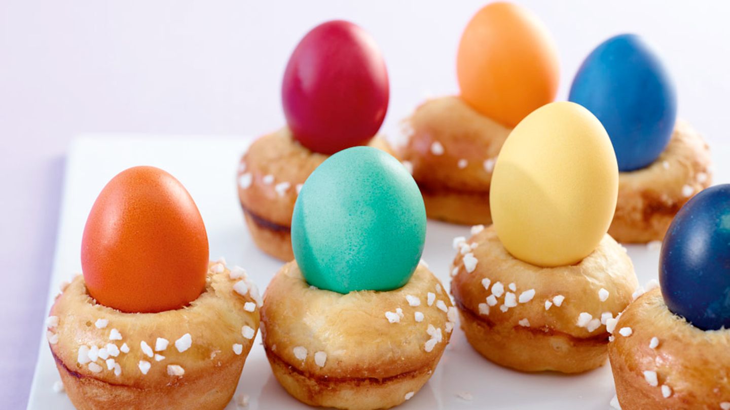 Bunte Eiermuffins Rezept