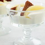 Vanillecreme mit Ananas