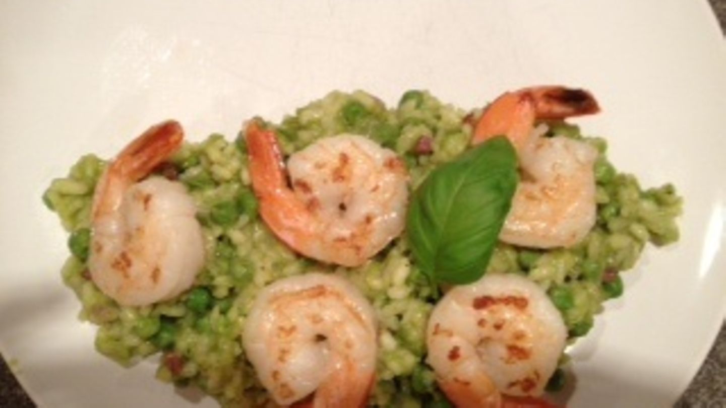 Erbsenrisotto mit Calamaretti Rezept