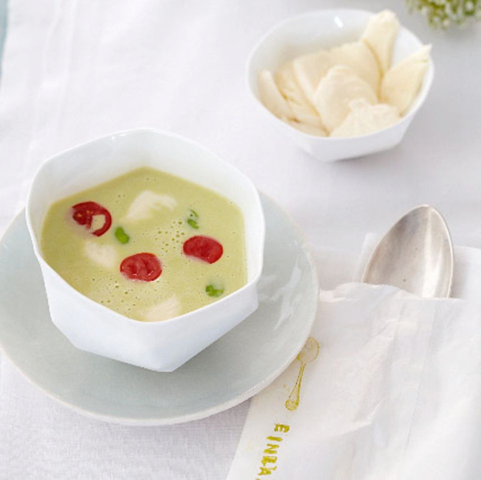 Grüne Bohnencremesuppe