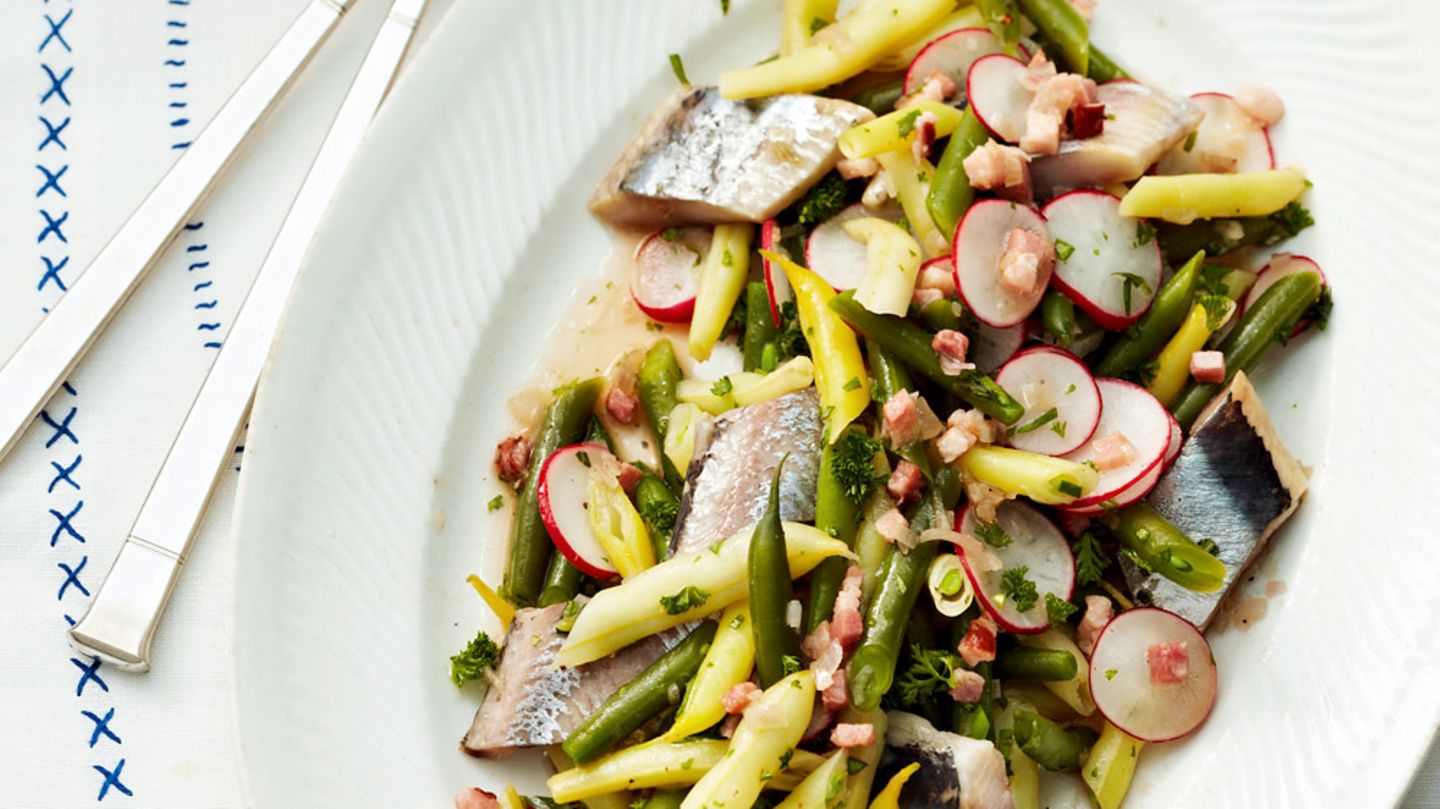 Bohnensalat mit Matjes Rezept