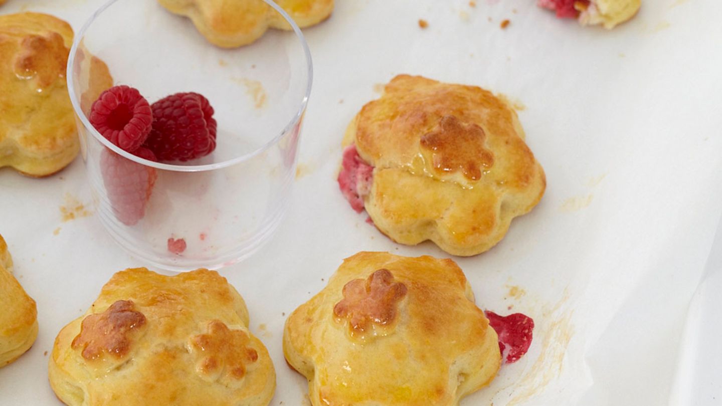 Quark-Kissen mit Himbeeren Rezept