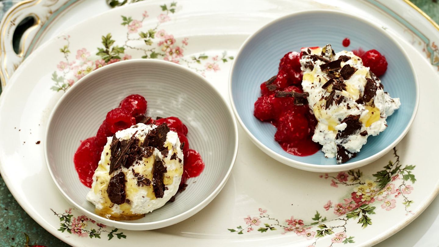 Schmankerl-Creme mit Himbeeren Rezept