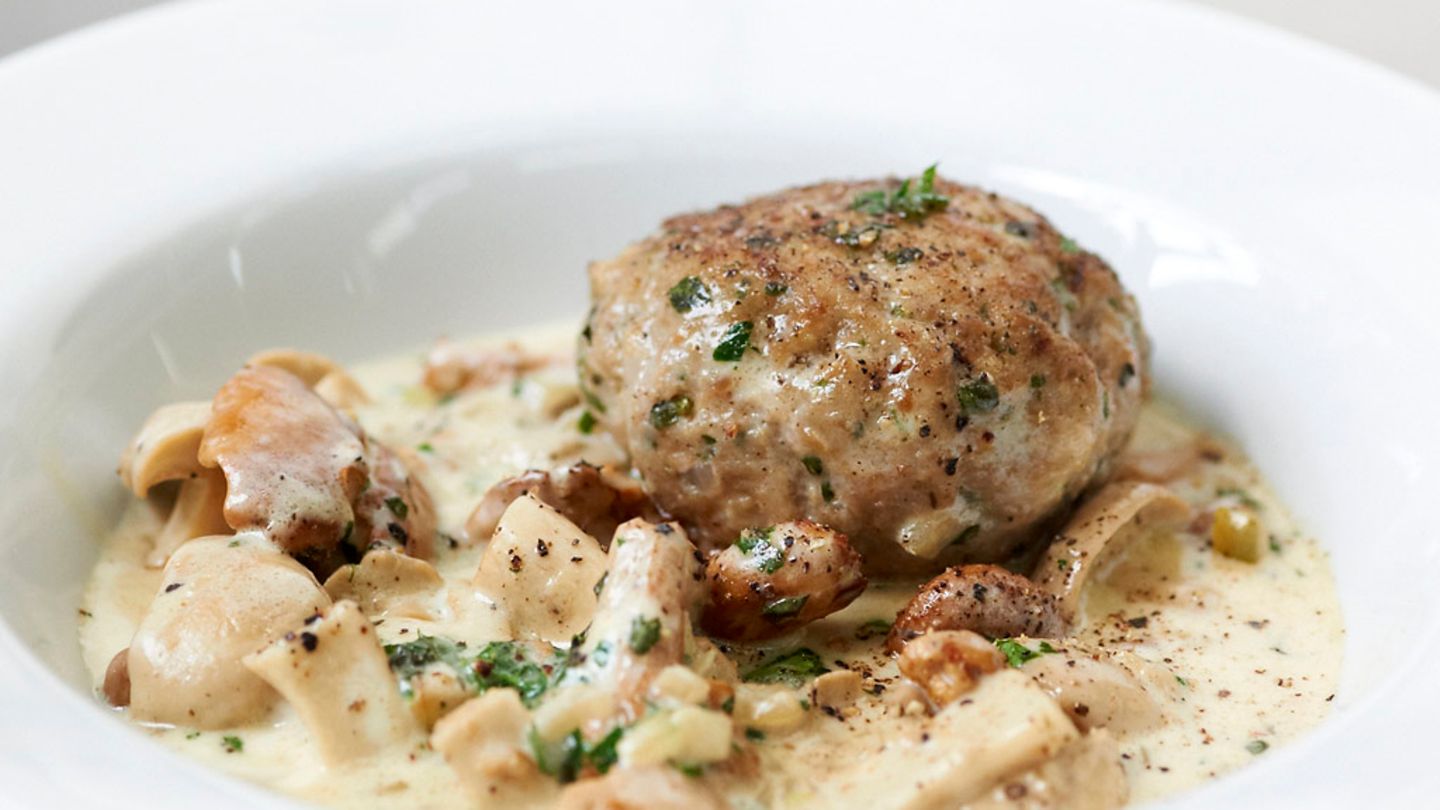 Kalbsfrikadellen mit Pilzen Rezept