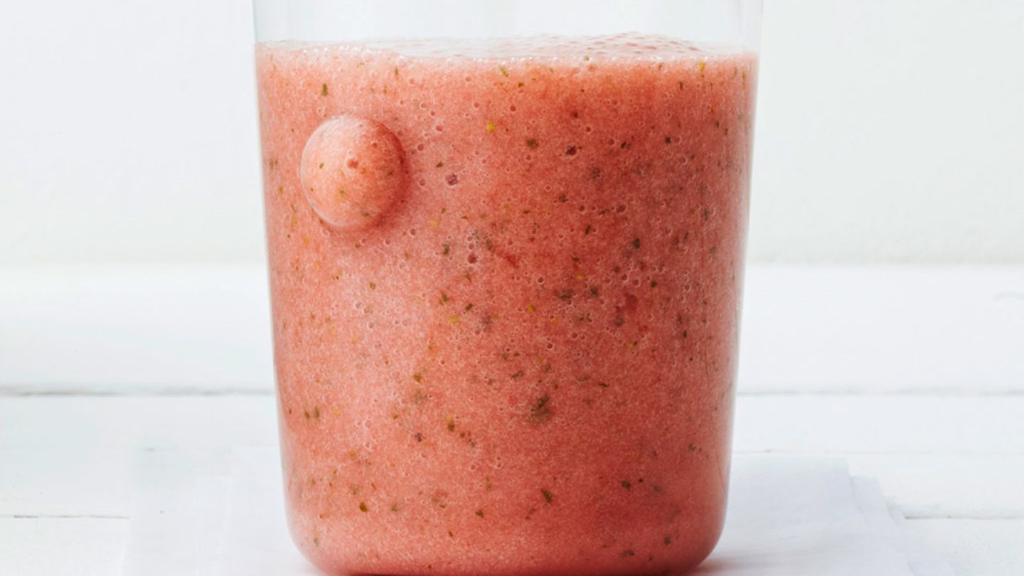 Smoothie mit Erdbeer und Minze Rezept