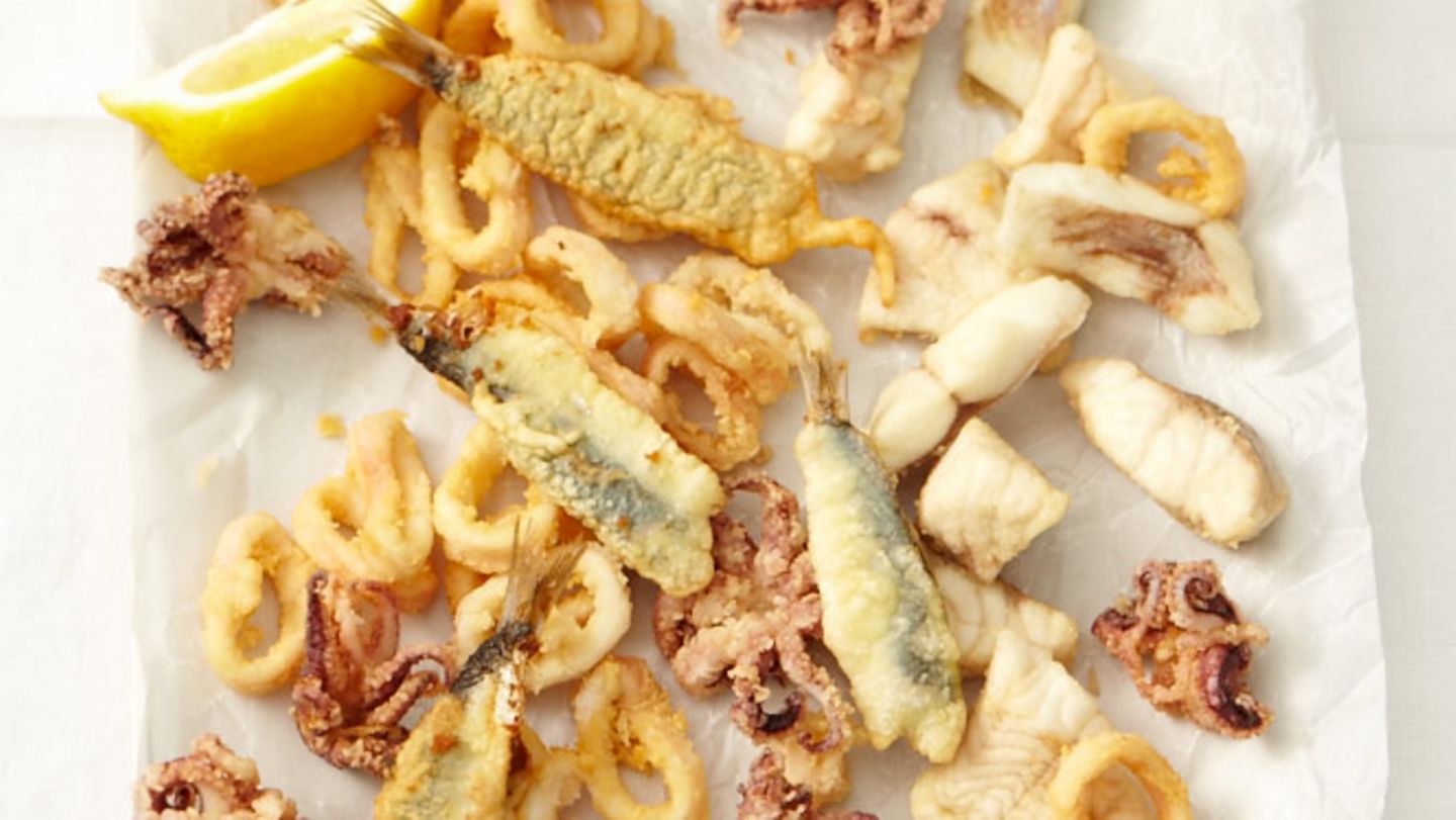 Gebackene Fische und Meeresfrüchte Rezept
