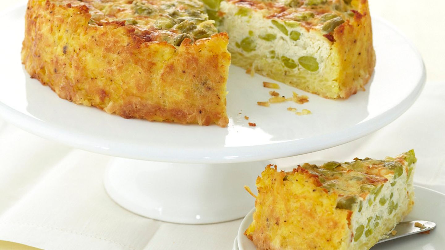Kartoffel-Quiche mit Dicken Bohnen Rezept