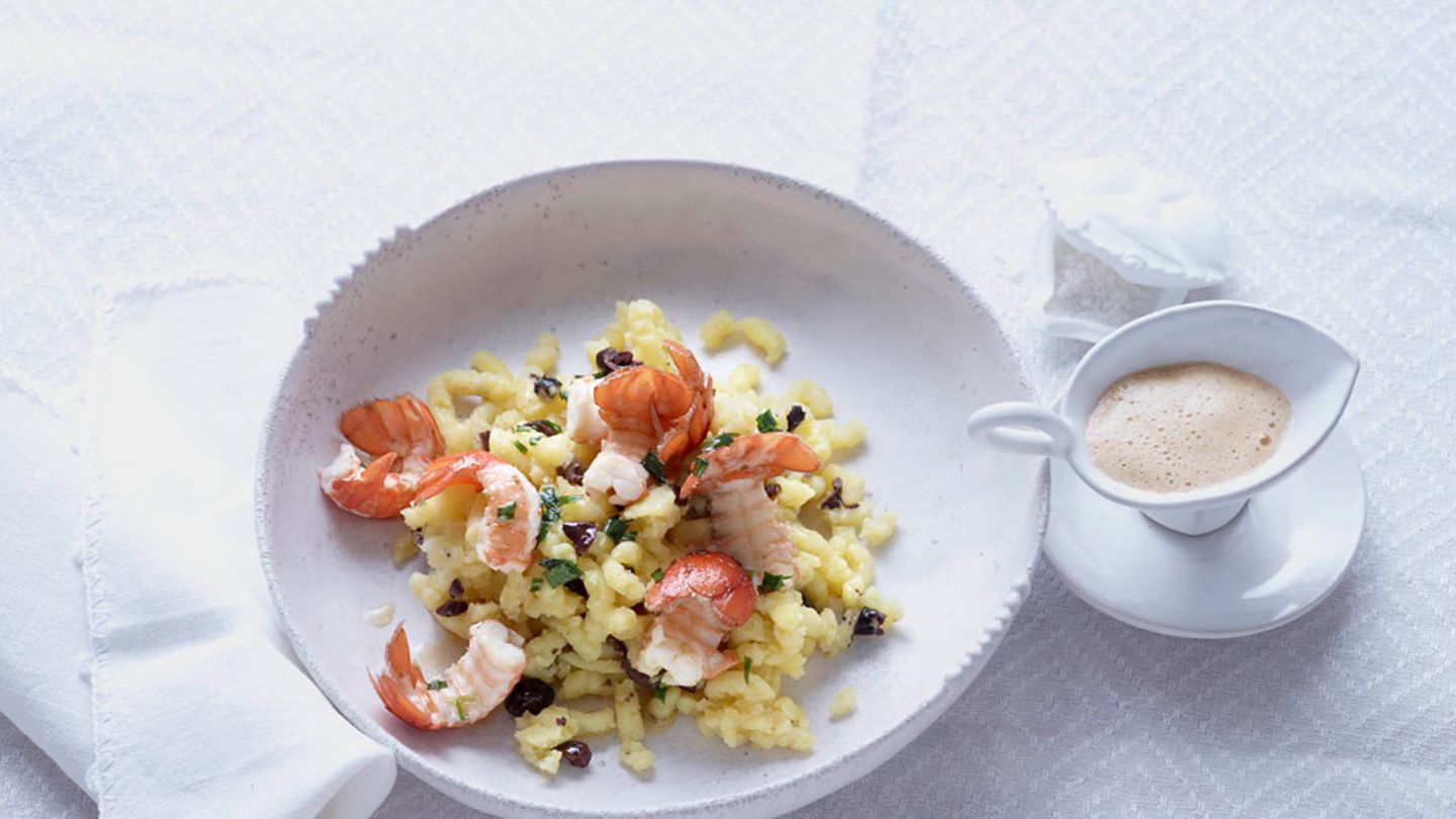 Flusskrebse mit Rahmsauce Rezept