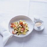 Flusskrebse mit Rahmsauce