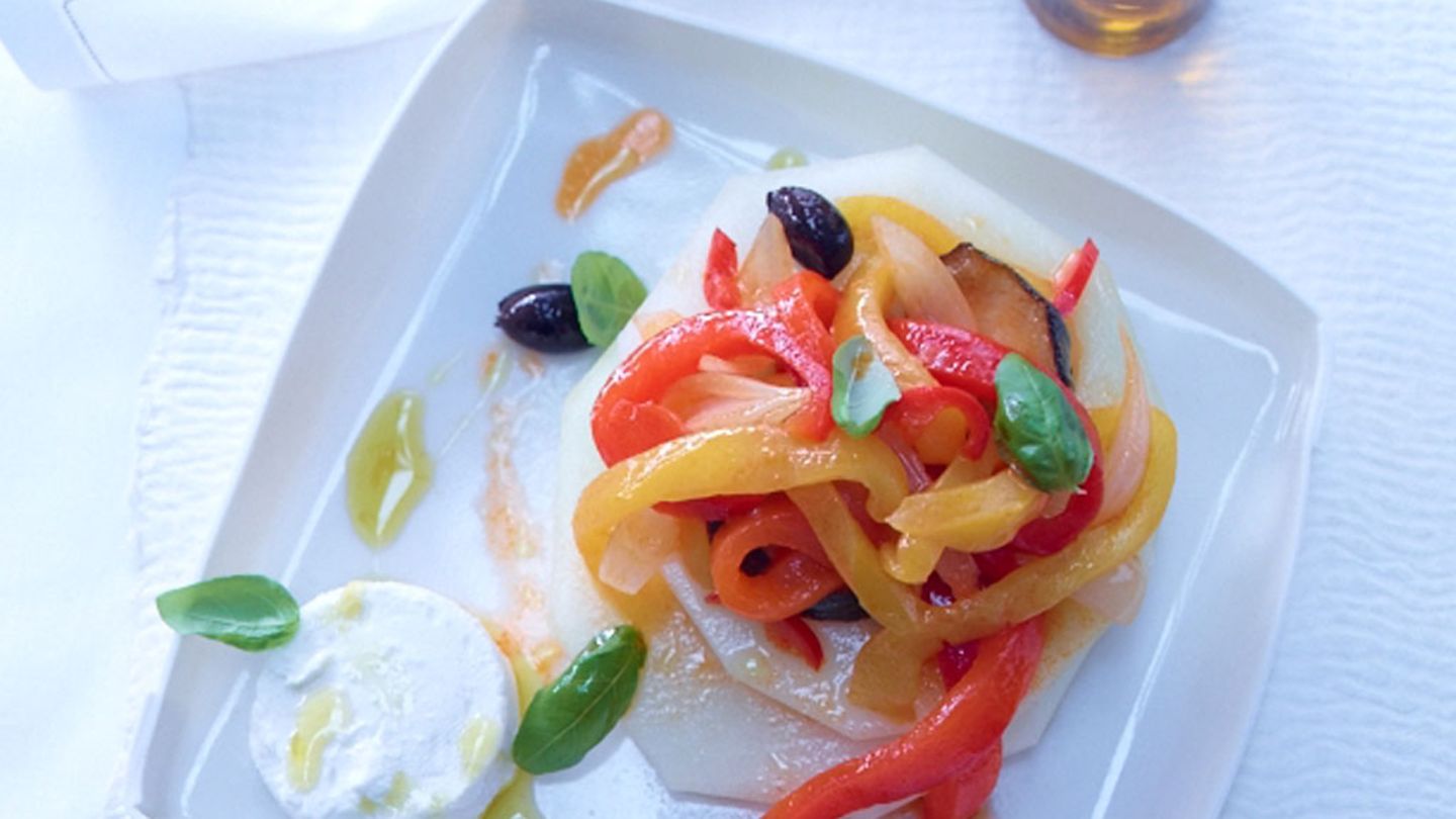Paprika-Zucchini-Gemüse mit Honigmelone Rezept