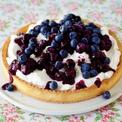 Heidelbeer-Frischkäse-Tarte