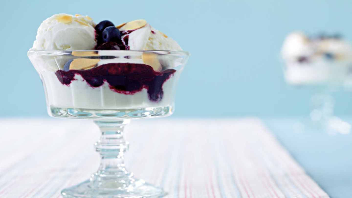 Heidelbeereisbecher Rezept