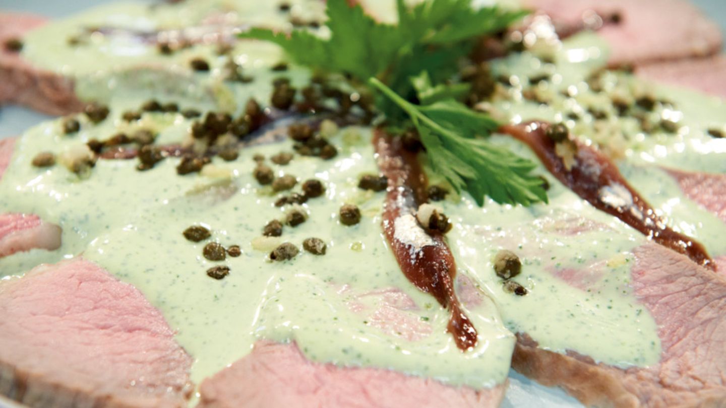 Kalbfleisch mit Anchovis-Sauce Rezept