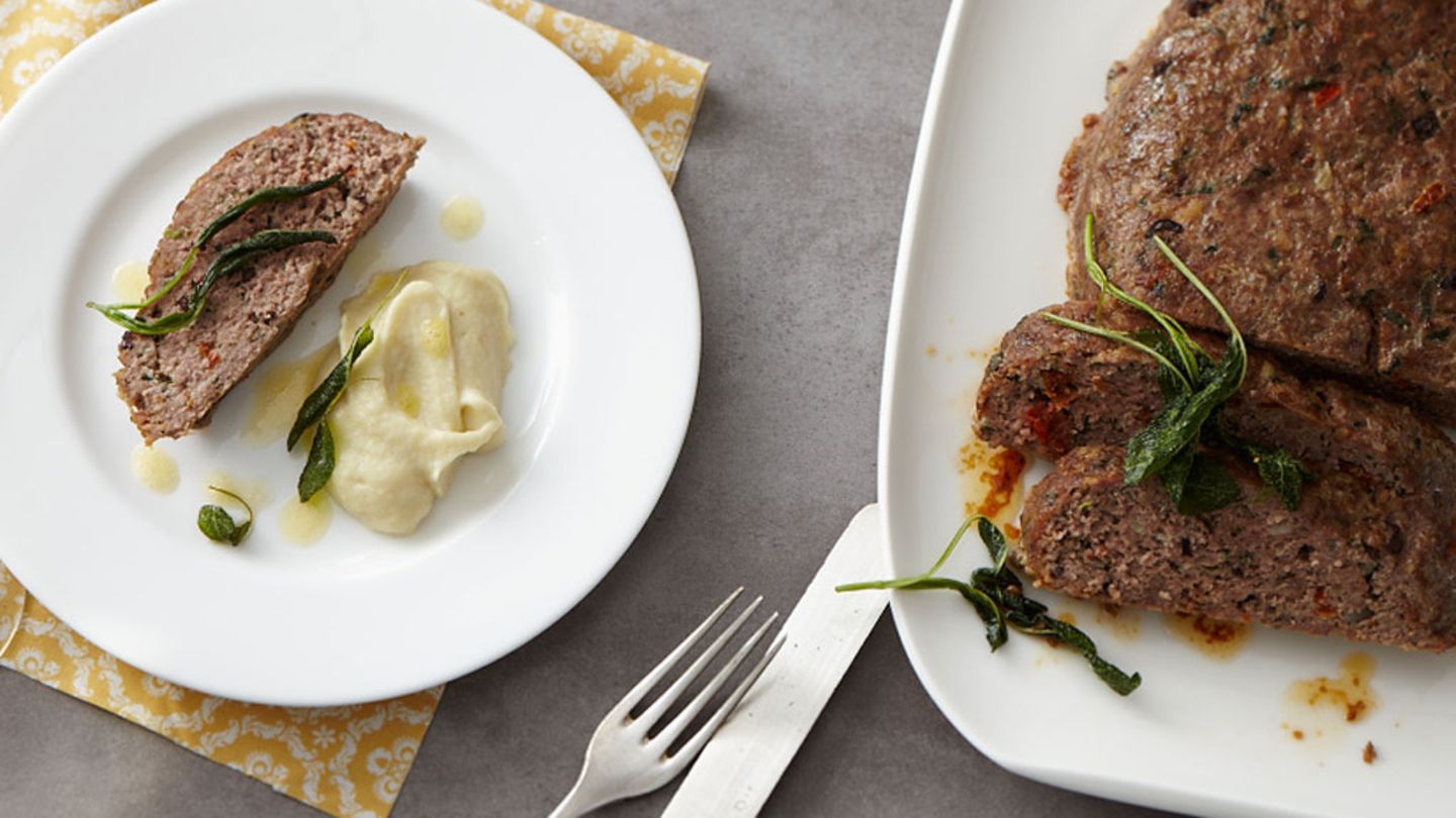 Hackbraten mit Salbei und Oliven Rezept