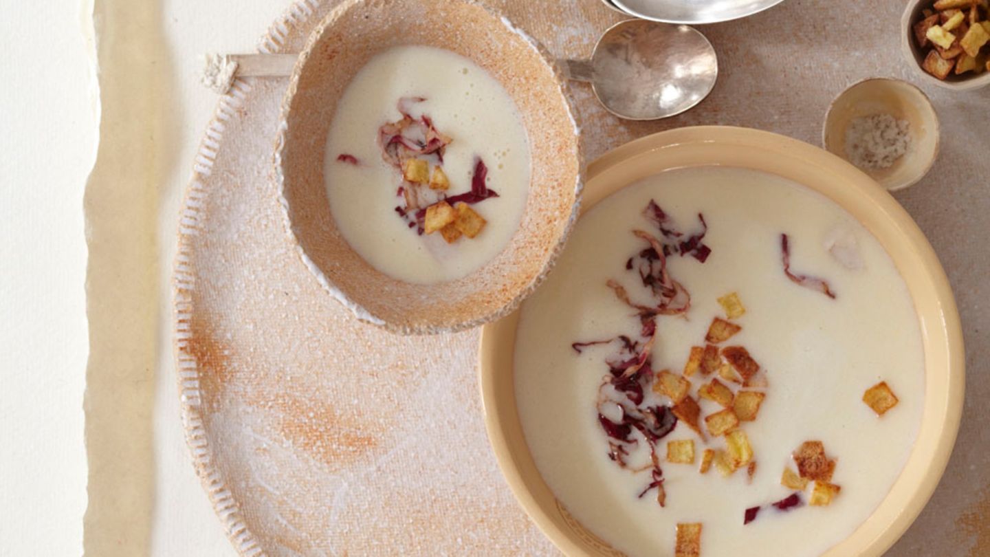 Kartoffelsuppe mit Radicchio Rezept