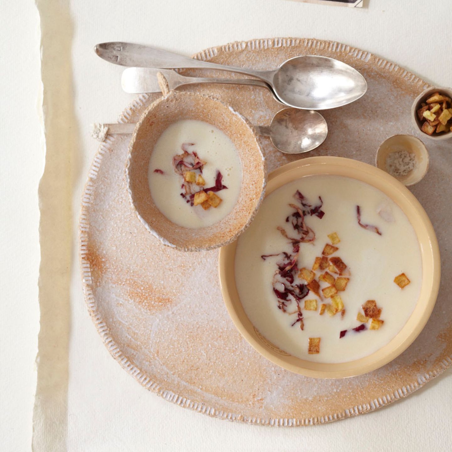 Kartoffelsuppe mit Radicchio